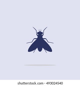 Icon, Silhouette of a fly.
