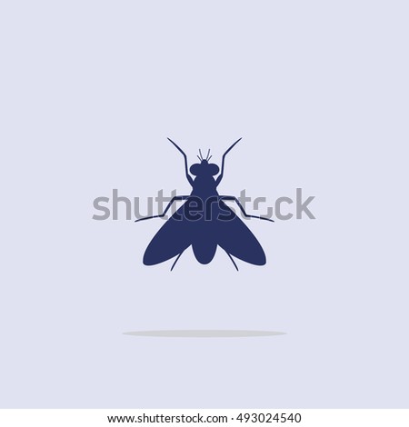 Icon, Silhouette of a fly.