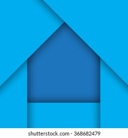 Icon silhouette of the house. Material design.