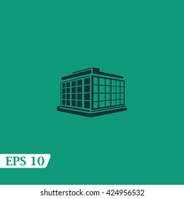 Icon silhouette of a modern home.