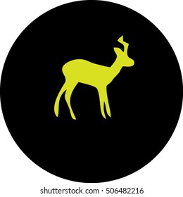 icon, silhouette of a mouse deer