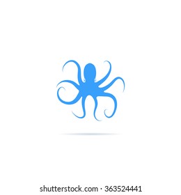 Icon silhouette of an octopus.