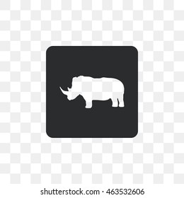 Icon, silhouette of a rhinoceros.