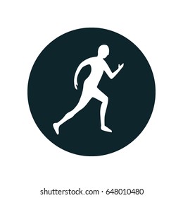 Icon Silhouette running man