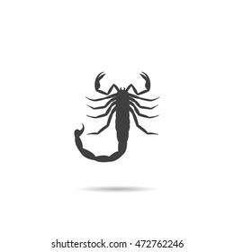 Icon, Silhouette of a scorpion.