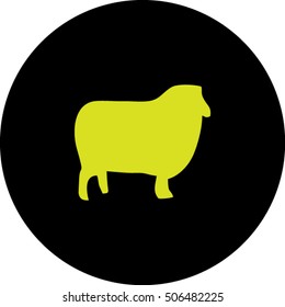 icon, silhouette of a sheep