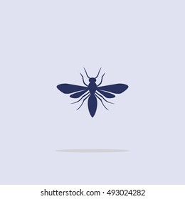 Icon, Silhouette of a wasp.