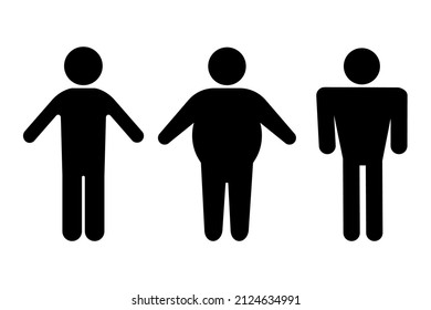 Icon with silhouettes signs different people. Silhouette illustration. Vector concept. Vector illustration. stock image.