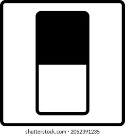 Icon of a simple abstract switch plug.