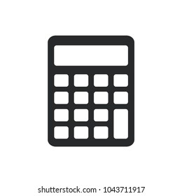 Icon of a simple calculator. Vector Illustration.
