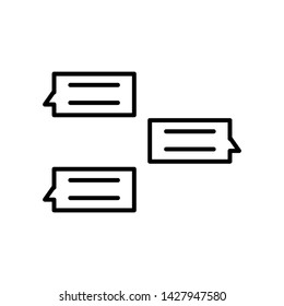 Icon simple design vector , chat collection social web dialog chatting, communication your business , template illustation
