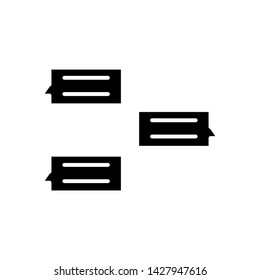 Icon simple design vector , chat collection social web dialog chatting, communication your business , template illustation