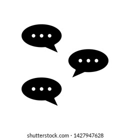 Icon simple design vector , chat collection social web dialog chatting, communication your business , template illustation