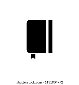 The icon of notebook, notepad, pad, scratchpad, tablet. Simple flat icon illustration of notebook, notepad, pad, scratchpad, tablet for a website or mobile application on white background