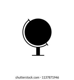 The icon of globe, sphere. Simple flat icon illustration of globe, sphere for a website or mobile application on white background