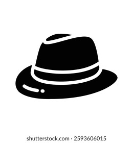 Icon of a simple hat for style or sun protection