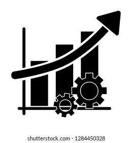 Icon simple illustration, Productivity Business Progress 
