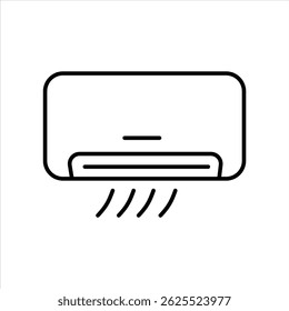 icon Simple outline of air conditioner AC.