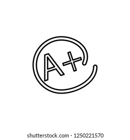 assessment, evaluation, grade icon. Simple outline vector of Education set for UI and UX, website or mobile application