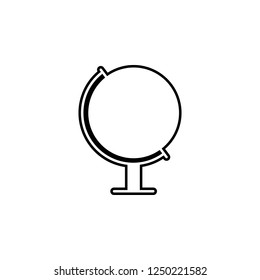 globe, sphere icon. Simple outline vector of Education set for UI and UX, website or mobile application