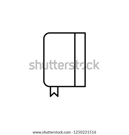 notebook, notepad, pad, scratchpad, tablet icon. Simple outline vector of Education set for UI and UX, website or mobile application