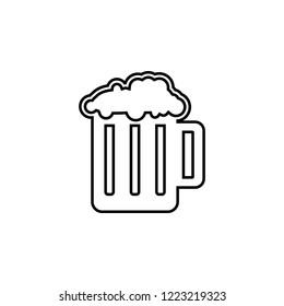 beer, ale, malt, suds icon. Simple outline vector of food set for UI and UX, website or mobile application on white background