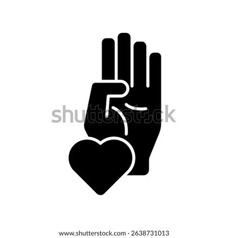 Icon a sincerity, isolated against a clean background.