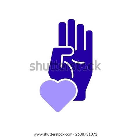 Icon a sincerity, isolated against a clean background.