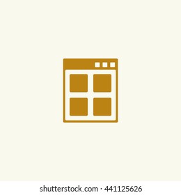 Icon of a single sheet calendar.