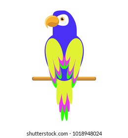 clipart parrot images stock photos vectors shutterstock https www shutterstock com image vector icon sitting parrot tropical bird simple 1018948024