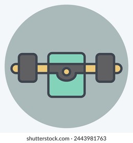 Icon Skate Truck. related to Skating symbol. color mate style. simple design illustration