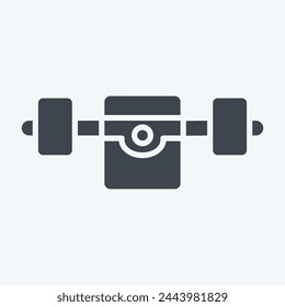 Icon Skate Truck. related to Skating symbol. glyph style. simple design illustration