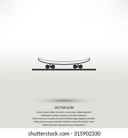 icon of skateboard