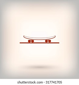 icon of skateboard