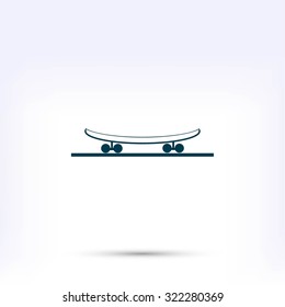 icon of skateboard