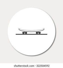 icon of skateboard