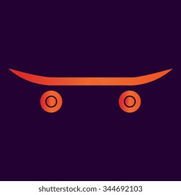 icon of skateboard
