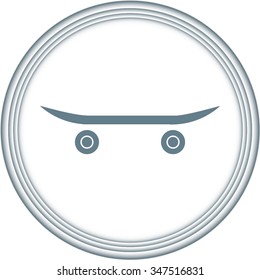 icon of skateboard