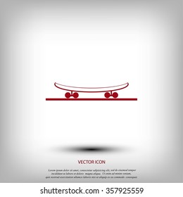 icon of skateboard