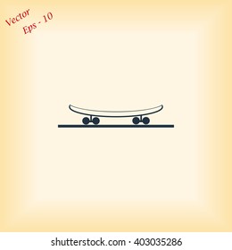 icon of skateboard