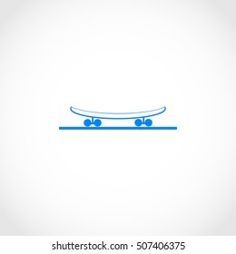 icon of skateboard, flat design best vector icon