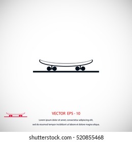 icon of skateboard, flat design best vector icon
