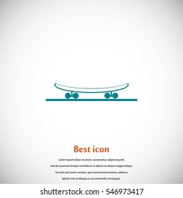 icon of skateboard, flat design best vector icon