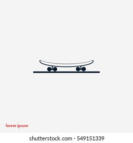 icon of skateboard, flat design best vector icon