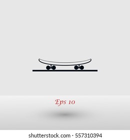 icon of skateboard, flat design best vector icon