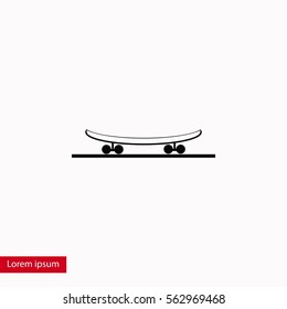 icon of skateboard, flat design best vector icon