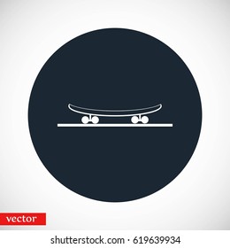 icon of skateboard, flat design best vector icon