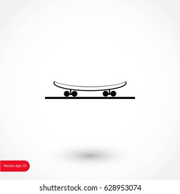 icon of skateboard, flat design best vector icon