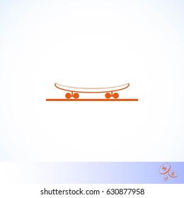 icon of skateboard, flat design best vector icon