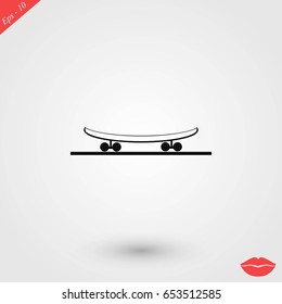 icon of skateboard, flat design best vector icon